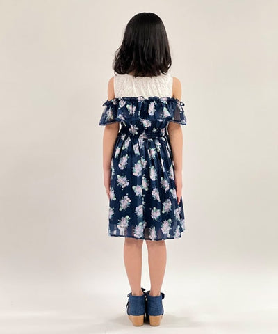 Millefeuille Rose Pattern Dress