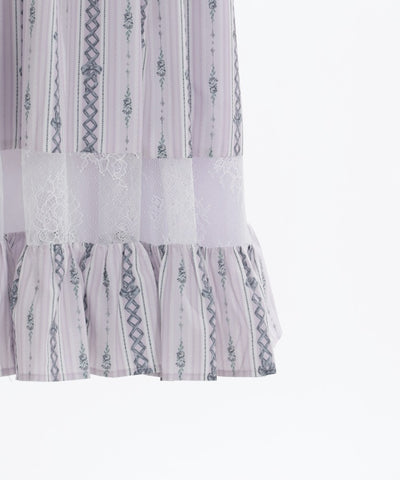 Lace-Up Ribbon Camisole Dress