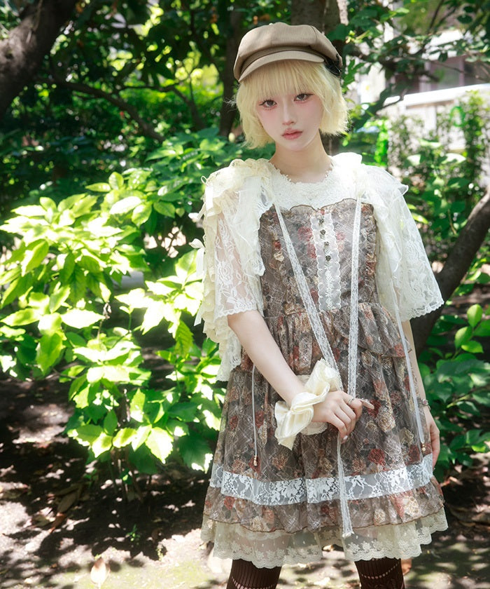Flower Check Camisole Tunic – axes femme from JAPAN