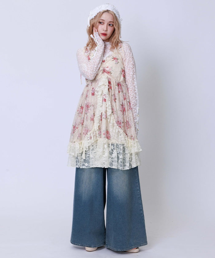 Bouquet Lace Camisole Tunic – axes femme from JAPAN