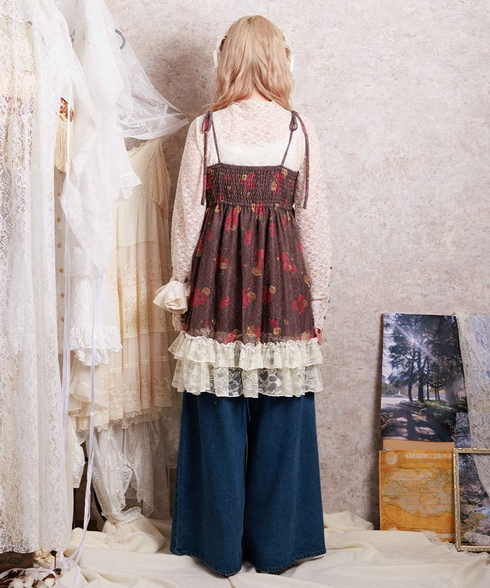 Bouquet Lace Camisole Tunic – axes femme from JAPAN