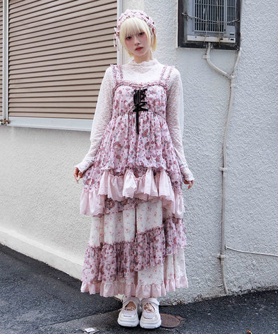 Floral Pattern Lace Tunic