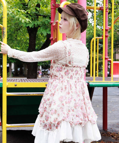 Floral Pattern Lace Tunic