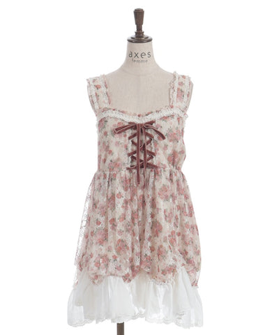 Floral Pattern Lace Tunic