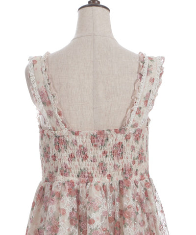 Floral Pattern Lace Tunic