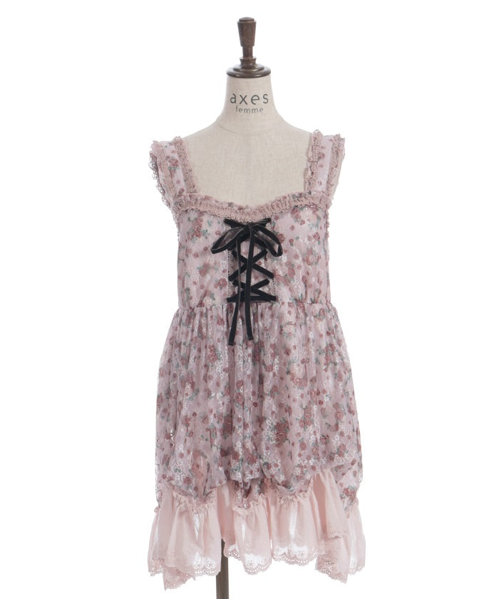 Floral Pattern Lace Tunic