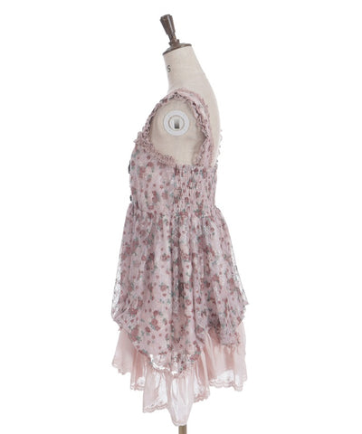 Floral Pattern Lace Tunic