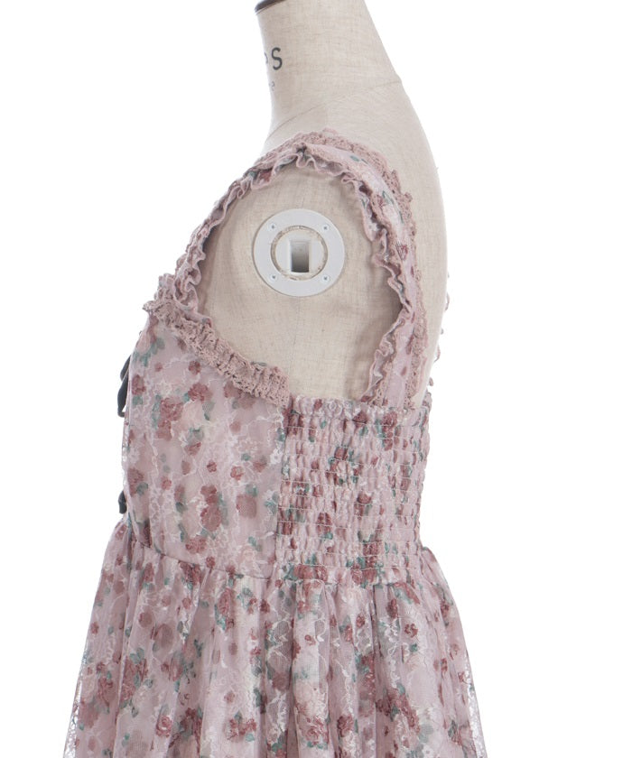 Floral Pattern Lace Tunic