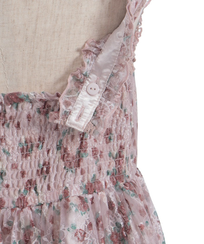 Floral Pattern Lace Tunic