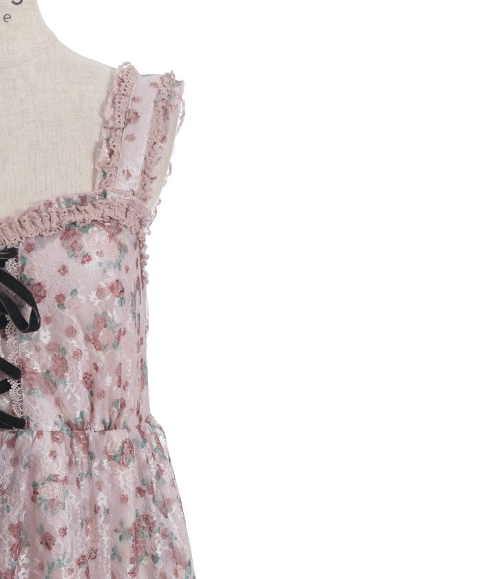 Floral Pattern Lace Tunic