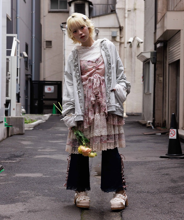 Flower Lace Tunic – axes femme from JAPAN