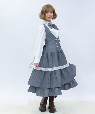 Striped Jumper Skirt