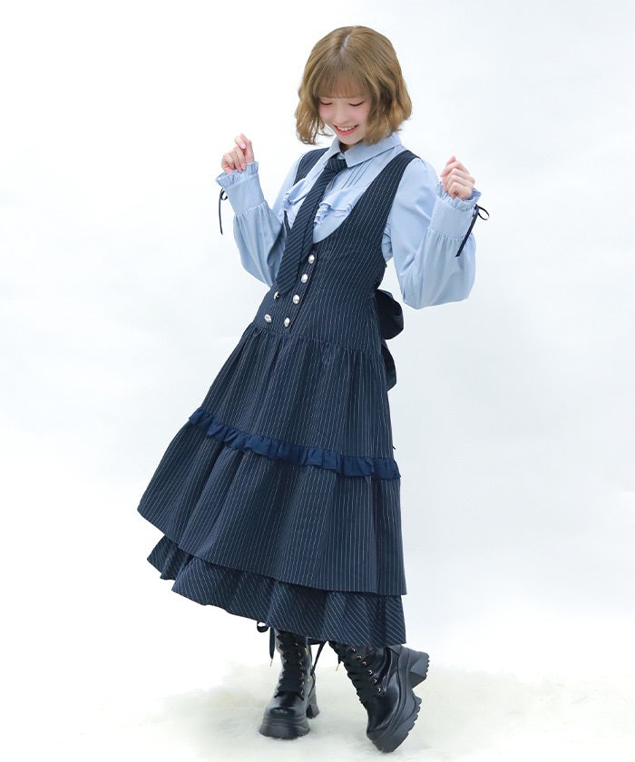 Striped Jumper Skirt