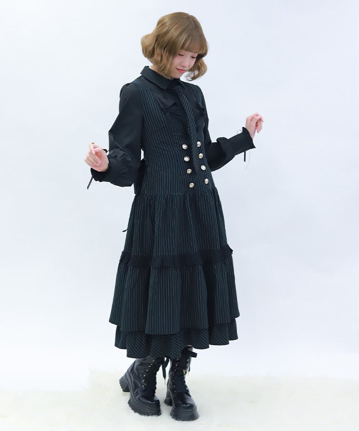 Striped Jumper Skirt