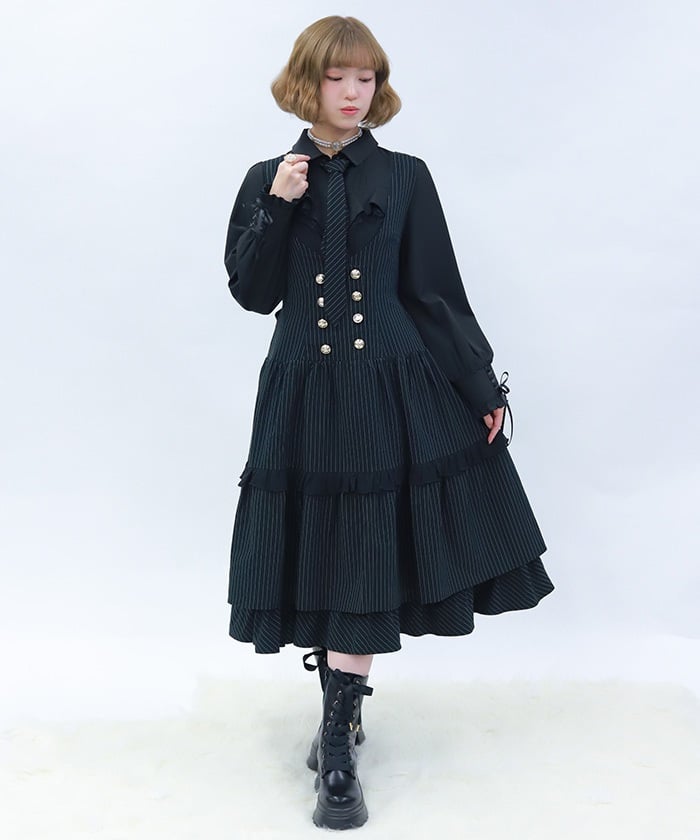 Striped Jumper Skirt