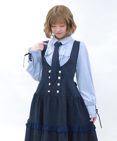 Striped Jumper Skirt