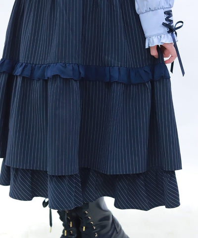 Striped Jumper Skirt