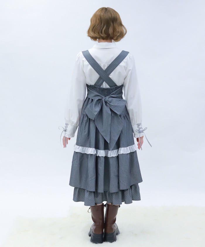 Striped Jumper Skirt