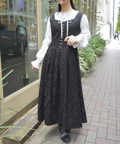 Corset Style Jacquard Jumper Skirt