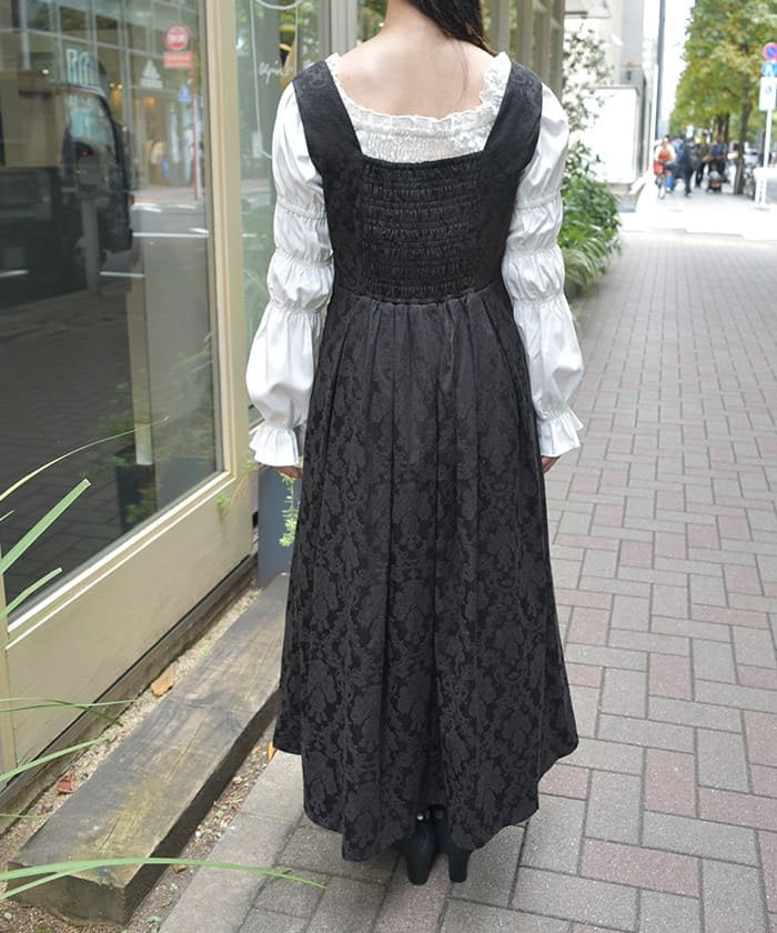 Corset Style Jacquard Jumper Skirt – axes femme from JAPAN