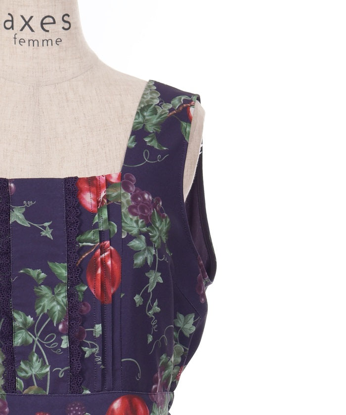 Seasonal Fruits Pattern Jumper Skirt