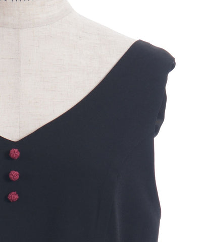 Higanbana Pattern Pleated Jumper Skirt