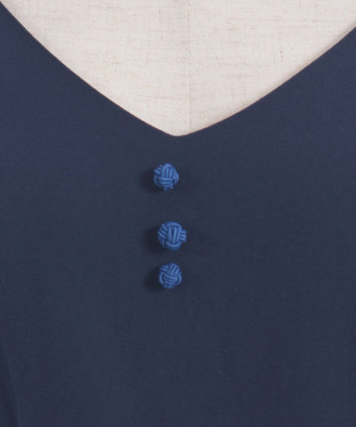 Higanbana Pattern Pleated Jumper Skirt