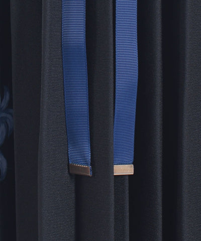 Higanbana Pattern Pleated Jumper Skirt