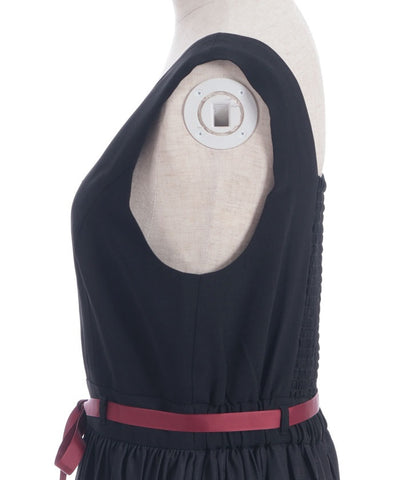 Higanbana Pattern Pleated Jumper Skirt