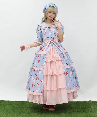 Cherry Bunny Pattern Dress