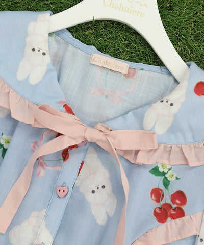 Cherry Bunny Pattern Dress