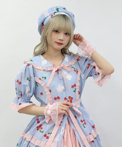 Cherry Bunny Pattern Dress