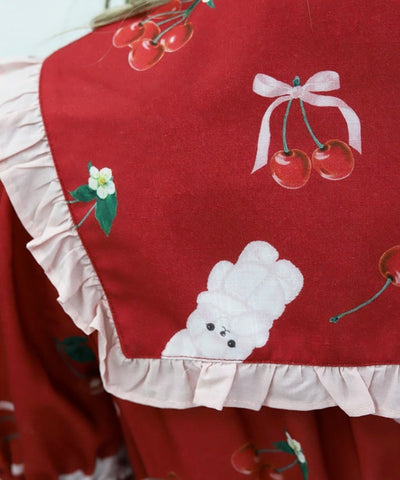 Cherry Bunny Pattern Dress