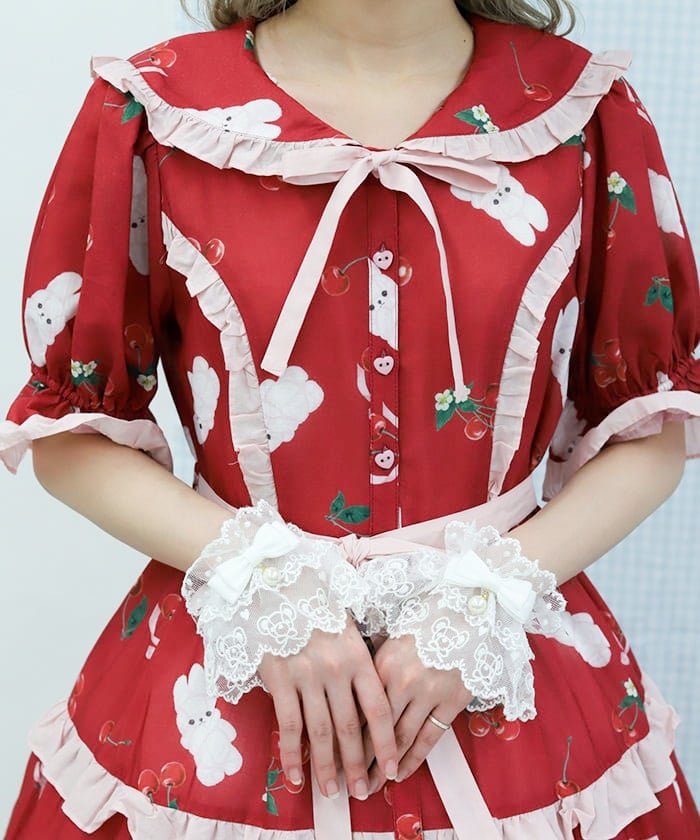 Cherry Bunny Pattern Dress
