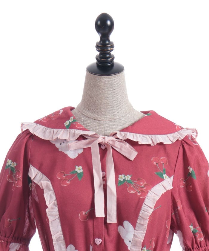 Cherry Bunny Pattern Dress