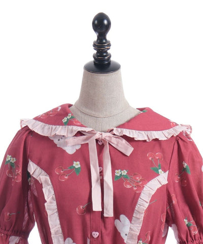 Cherry Bunny Pattern Dress