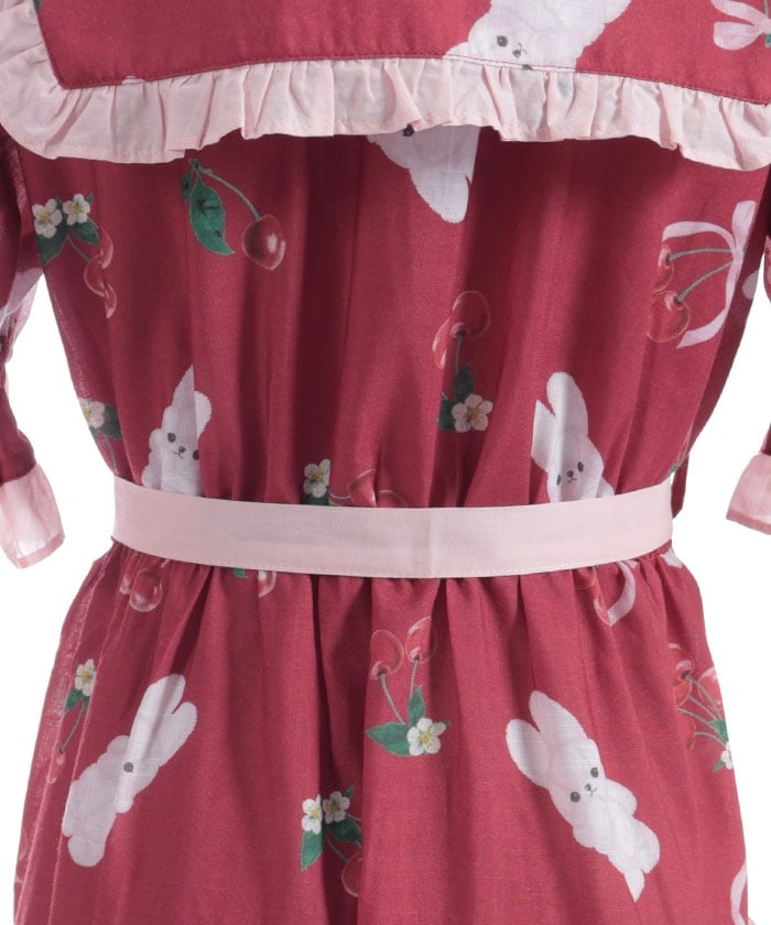Cherry Bunny Pattern Dress