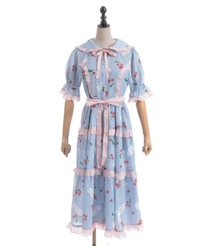 Cherry Bunny Pattern Dress