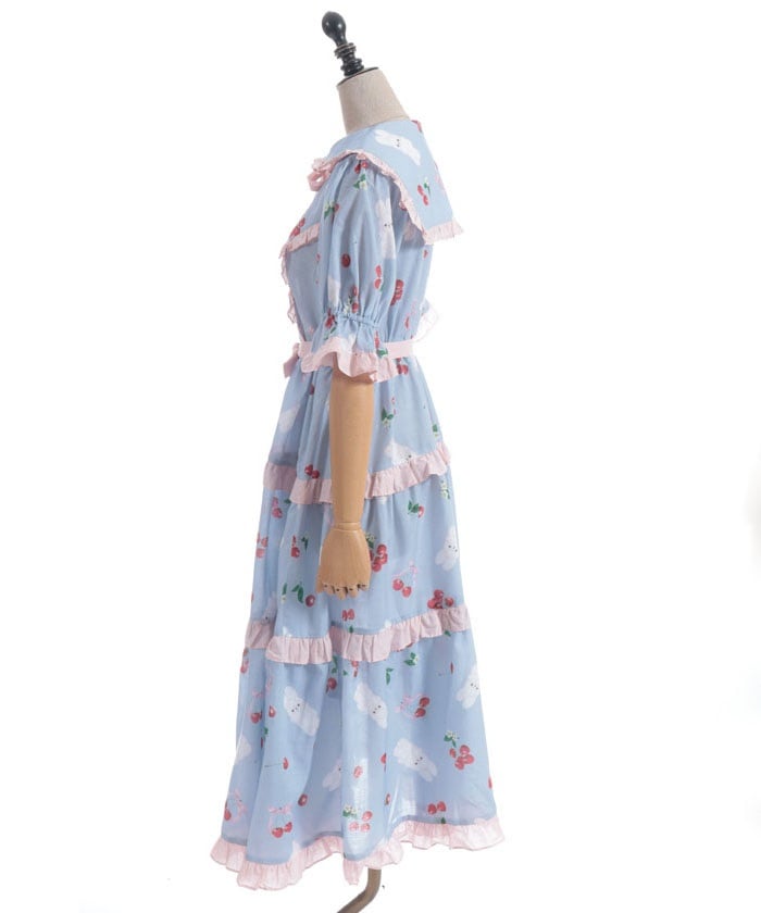 Cherry Bunny Pattern Dress