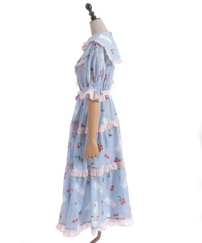 Cherry Bunny Pattern Dress