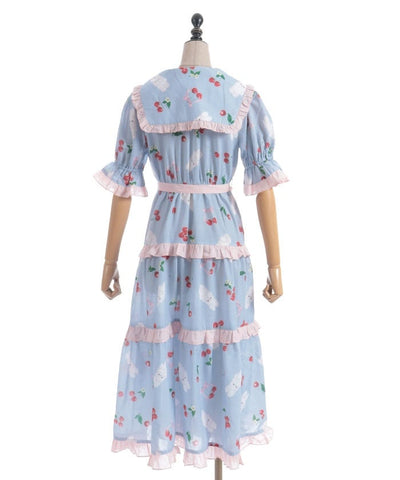 Cherry Bunny Pattern Dress