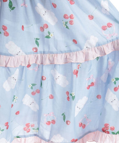 Cherry Bunny Pattern Dress