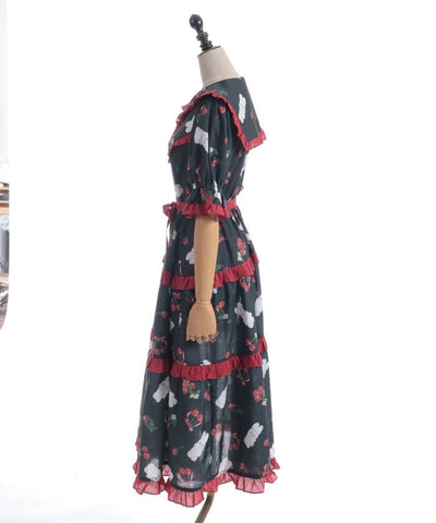 Cherry Bunny Pattern Dress
