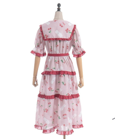 Cherry Bunny Pattern Dress