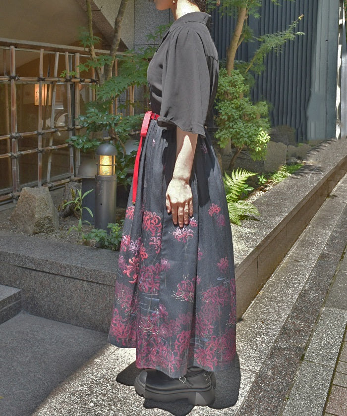 Higanbana Pattern Dress