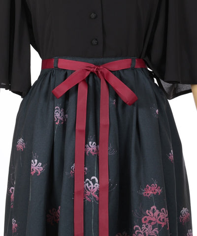 Higanbana Pattern Dress