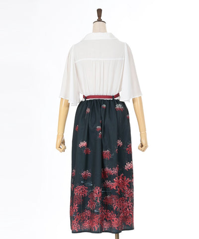 Higanbana Pattern Dress