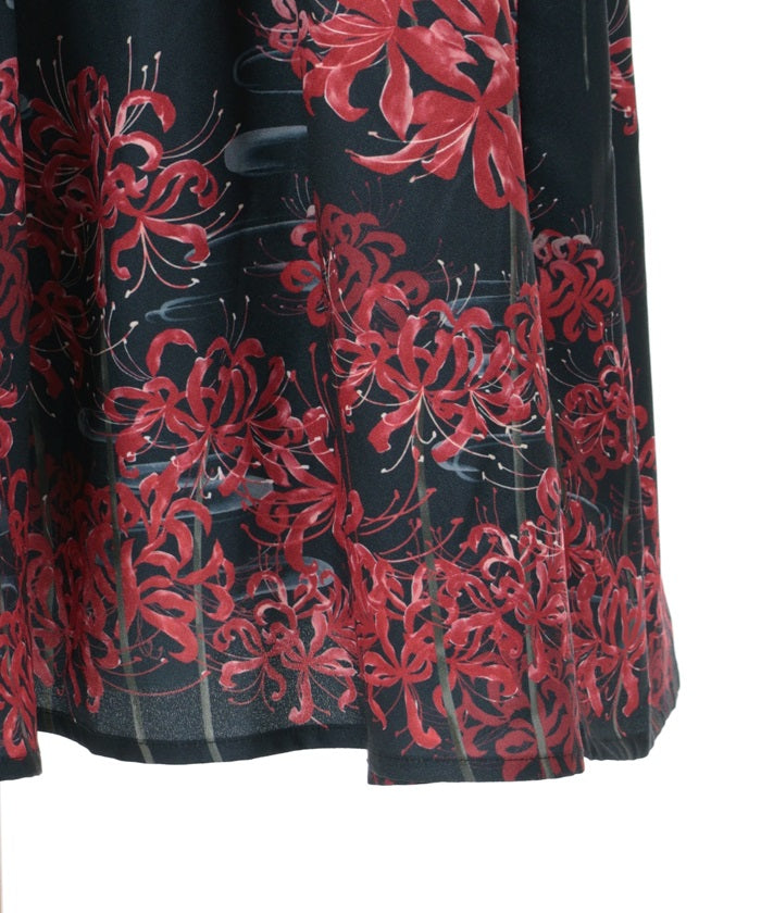 Higanbana Pattern Dress