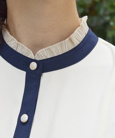 Striped Panel Shirt Dress