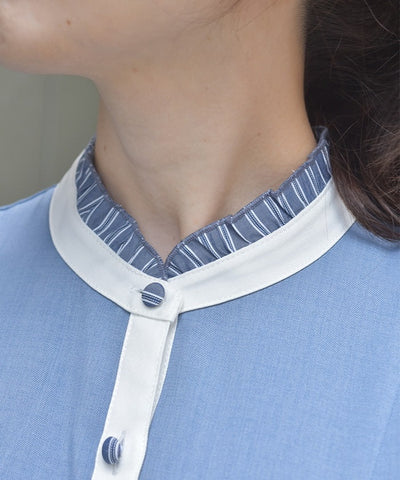 Striped Panel Shirt Dress